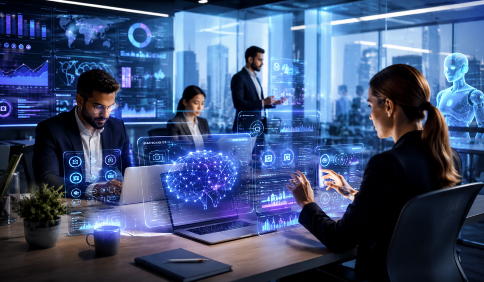 Best AI tools for professionals in 2026 featuring AI assistants, productivity software, and business automation platforms