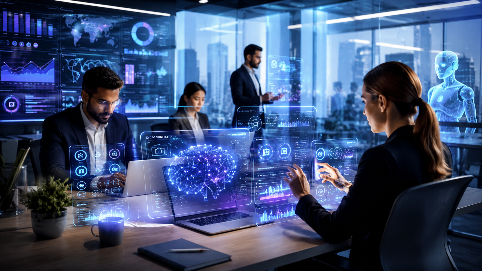 Best AI tools for professionals in 2026 featuring AI assistants, productivity software, and business automation platforms