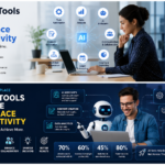 AI tools for workplace productivity helping professionals automate tasks, improve efficiency, enhance collaboration, analyze data, and boost business performance in 2026.